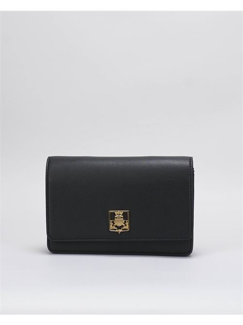 Synthetic shoulder bag with logo plaque Elisabetta Franchi ELISABETTA FRANCHI | Bag | BS01A46E2110